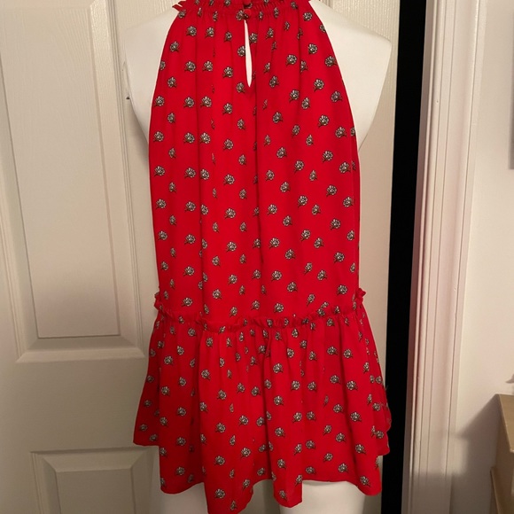 CLEANING CLOSET! MUST GO! Red LOFT Top - Medium - Picture 2 of 5